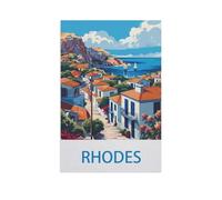 Rhodes，Jigsaws Puzzles 1000 Pieces Classic Jigsaws Educational Games Toys，Best Gift for Adults and Kids（75x50cm）-GB89
