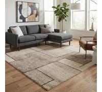 Rhodes Modern Living Room Contemporary Area Rug Easy Simple Geometric Patterned Rugs Enigma Design - Sage 200 X 290 Cm
