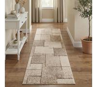 Rhodes Modern Living Room Contemporary Area Rug Easy Simple Geometric Patterned Rugs Enigma Design - Sage 60 X 220 Cm (Runner)