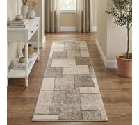 Rhodes Modern Living Room Contemporary Area Rug Easy Simple Geometric Patterned Rugs Hatch Design - Sage 60 X 220 Cm (Runner)