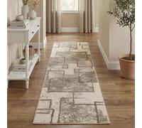 Rhodes Modern Living Room Contemporary Area Rug Easy Simple Geometric Patterned Rugs Sketch Design - Sage 60 X 220 Cm (Runner)