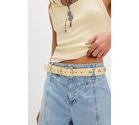 Rhodes Stud Belt at Free People in Banana Cream, Size: M/L - female