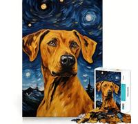 Rhodesian Ridgeback 1000 Piece Jigsaw Puzzles for Teenagers Jigsaw Brain Workout Toy Group Play Art Assembly Classic Gift (50x75cm)
