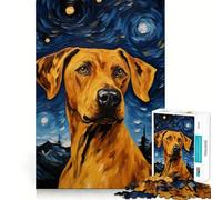 Rhodesian Ridgeback 1000-piece Puzzle for Teenagers Mind Exercise Toy Mind Calm Design Assembly Cherished Gift (38x52cm)