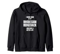 Rhodesian Ridgeback Dad Mom Pet Owner I Work Hard So My Dog Zip Hoodie