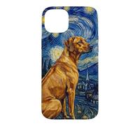 Rhodesian Ridgeback Dog Van Gogh Starry Night Case for iPhone 15 Plus