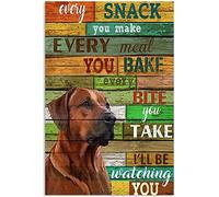 Rhodesian Ridgeback Funny Warning Gift for Dog Owner and Lover Tin Signs Home Kitchen Wall Decor Farmhouse Sign Courtyard Decoration Sign 8x12Inch