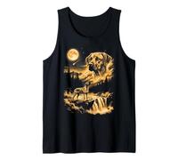 Rhodesian Ridgeback Howling to The Moon Tank Top