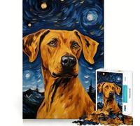 Rhodesian Ridgeback Jigsaw Puzzles for Teenagers 1000 Pieces Recall Boost Gentle Relax Smooth Cut Stylish Gift (38x26cm)