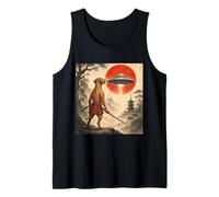 Rhodesian Ridgeback Samurai UFO Japanese Ukiyo-e Dog Lover Tank Top