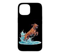 Rhodesian Ridgeback Swimming Diving Dog Lover Pool Case for iPhone 15