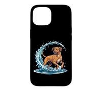 Rhodesian Ridgeback Swimming Diving Dog Lover Pool Case for iPhone 15