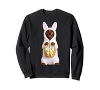 Rhodesian Ridgeback Wearing Easter Bunny Funny Cute Costume Sweatshirt