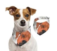 Rhodesian Ridgeback With Love,Dog Bandanas Cotton Pet Scarf Adjustable Bibs for Pet,M