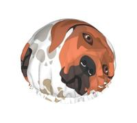 Rhodesian Ridgeback With Love,Shower Cap Nightcap Double Layer Waterproof Elastic Bath Cap Reusable Hair Cap