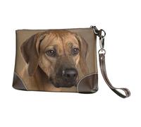 Rhodesian Ridgeback,Wristlet Bags PU Leather Clutch Womens Zip Purse Wallet Handbag With Wrist Strap