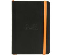 RHODIA 117352C - Black Flexible Notebook - A6 - Dotted Dot - 144 pages - Ivory