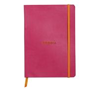 Rhodia Notebook Rhodiarama A5 Lined 80 Sheets 90 g/m Ivory Paper Raspberry Elastic closure Bookmark