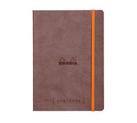 RHODIA 117743C - Notebook Bullet Journal Goalbook Chocolate - A5 14.8x21cm - Dotted - 240 pages - Ivory 90g/m² paper - 2 Ribbons, Elastic closure - Leatherette