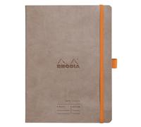 Rhodia Meeting Book Rhodiarama 117784C – A5+ – 90g Clairefontaine Paper – 160 Detachable Pages – Taupe