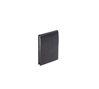 RHODIA 118119C - Clipboard Case + Stapled Notepad No. 11 Black - A7 - Small Squares - 80 Detachable Sheets - White Clairefontaine Paper 80 g/m - Pencil Holder - Faux Leather