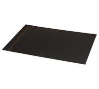 RHODIA 118806C - Black Rigid Desk Pad - 60x40 cm - Orange Saddle Stitching - Faux Leather Exterior - Rhodiarama Home Office Collection - Office Organization & Designer Storage