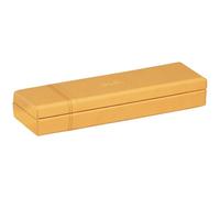 RHODIA 118870C - Orange Pencil Case - 21x5.5x3 cm - Orange Saddle Stitching - Faux Leather Exterior - Rhodiarama Home Office Collection - Office Organization & Design Storage