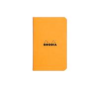 Rhodia 119158Cpack - Un lot de 20 Carnets Piqués Orange - 7,5 x12 cm - Petits Carreaux - 48 pages - Papier Clairefontaine Blanc 80 g/m² - Couverture en Carte Enduite Souple, Résistante et Imperméable