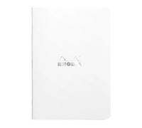 Rhodia 119181Cpack - Un lot de 10 Carnets Piqués White - A5 - Petits Carreaux - 96 pages - Papier Clairefontaine Blanc 80 g/m² - Couverture en Carte Enduite Souple, Résistante et Imperméable