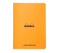 RHODIA 119190Cpack - Un lot de 10 Carnets Piqués Orange - A5 - Pointillés Dot - 96 pages - Papier Clairefontaine Blanc 80 g/m² - Couverture en Carte Enduite Souple, Résistante et Imperméable - Classic