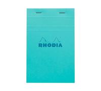 Rhodia 14100C stapled notepad COLOURS N°14-11x17 cm - Small Squares - 80 F Detachable - White Paper 80g/m² - Ast covers - Pack of 10 - Random Colour