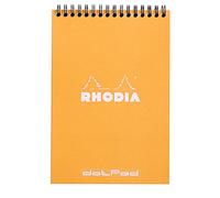 RHODIA 16503C - Spiral Notebook (Full Bound) Orange - A5 - Dotted Dot - 80 Detachable Sheets - 80G Clairefontaine Paper - Soft and Resistant Coated Card Cover - Classic