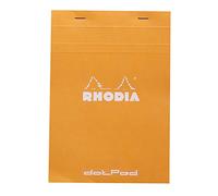 RHODIA 16558C - Dot pad Stapled Notepad N°16 Orange - A5 - Dot Dotted - 80 Detachable Sheets - White Clairefontaine Paper 80 g/m - Soft and Resistant Coated Card Cover - Basics