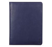 RHODIA 168104C - Briefcase Rhodiarama Midnight Blue - for Notepads and Notebooks A5 or A5+ | Dimensions Closed 19.5x25.5 cm - Pocket for Tablet - Premium Faux Leather