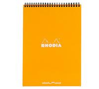 RHODIA 18503C - Spiral Notebook (Full Bound) Orange - A4 - Dotted Dot - 80 Detachable Sheets - 80G Clairefontaine Paper - Soft and Resistant Coated Card Cover - Classic