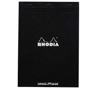 Rhodia 18559C - Stapled Notepad Dot pad N°18 Black - A4 - Dot Dotted - 80 Detachable Sheets - White Clairefontaine Paper 80 g/m² - Coated Card Cover - Pack of 5 pads