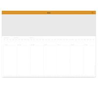 RHODIA 194042C - Clothed Weekly Planner - A2 59.4x42 cm - 30 Detachable Sheets 80g/m - Keyboard/Mouse Holder and Organization and Time Management Tool - Rhodiatime Collection