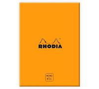 RHODIA 194051C - Memo Pad Box N°11 Orange - A7 8.5x11.5 cm - Dot (Dotted) - 240 Sheets 80g/m - Practical and Compact - Rhodiatime Collection