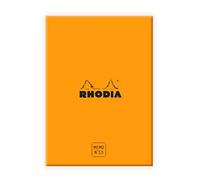 RHODIA 194054C - Memo Pad Box N°13 Orange - A6 11.5 x 16 cm - Dot (Dotted) - 240 Sheets 80g/m - Practical and Compact - Rhodiatime Collection