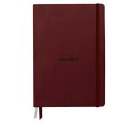 RHODIA 194152C - Rigid Notebook Goalbook Creation Burgundy - A5 14.8x21cm Plain - 100 p White Technical Wash Paper 200g/m² - 2 Ribbons Imitation Leather Cover