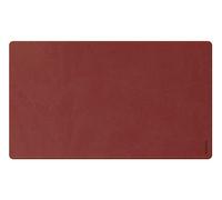 RHODIA 194239C - Nacarat Soft Desk Pad - Size S (60x35 cm) - Italian Faux Leather - Orange Saddle Stitching - Rhodiarama Home Office Collection - Office Organization & Designer Storage