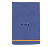 RHODIA 194360C - Saphir Rigid Notebook Webnotepad - A6 - Lined - 192 Detachable Pages - Ivory Clairefontaine Paper 90 g/m - Bookmark, Elastic Closure - Faux Leather Cover - Rhodiarama