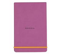RHODIA 194363C - Hard Notebook Webnotepad Lilac - A6 - Lined - 192 Detachable Pages - Clairefontaine Ivory Paper 90 g/m - Bookmark, Elastic Closure - Faux Leather Cover - Rhodiarama
