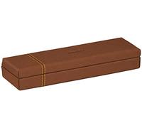 RHODIA 194508C - Copper Pencil Case - 21x5.5x3 cm - Orange Saddle Stitching - Faux Leather Exterior - Home Office Collection Rhodiarama - Office Organization & Design Storage