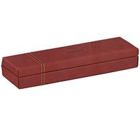 RHODIA 194512C - Nacarat Pen Tray - 21x5.5x3 cm - Orange Saddle Stitching - Faux Leather Exterior - Home Office Collection Rhodiarama - Office Organization & Design Storage