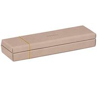 RHODIA 194514C - Touché de Rose Pencil Case - 21 x 5.5 x 3 cm - Orange Saddle Stitching - Faux Leather Exterior - Home Office Collection Rhodiarama - Office Organization & Design Storage