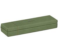 Rhodia 194515C - Sage pencil box - 21x5.5x3 cm - Orange Sellier stitching