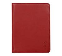 RHODIA 212007C - Notebook and Document Holder Rhodiarama No. 12 Poppy - for Notepads or B7 Format Notebooks (8.5x12 cm) - Premium Italian Faux Leather - Rhodiarama Collection
