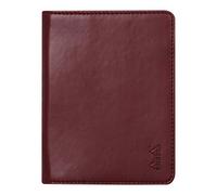 RHODIA 212008C - Rhodiarama Notepad and Document Holder Booklet N°12 Lie de Vin - for Notepads or B7 Format Notebooks (8.5x12 cm) - Premium Italian Faux Leather - Rhodiarama Collection