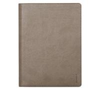 RHODIA 216002C - Rhodiarama No. 16 Taupe Clipboard and Document Holder Booklet - for Notepads or A5 Format Notebooks (14.8 x 21 cm) - Premium Italian Faux Leather - Rhodiarama Collection